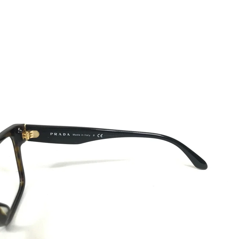 Prada Eyeglasses Frames VPR 16R-F 2AU-1O1 Black Burgundy Red Tortoise 53-16-140